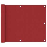 vidaXL Balkon-Sichtschutz Rot 75x300 cm Oxford-Gewebe