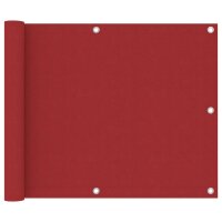 vidaXL Balkon-Sichtschutz Rot 75x500 cm Oxford-Gewebe