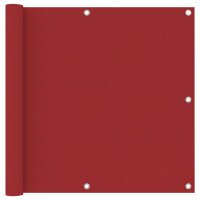 vidaXL Balkon-Sichtschutz Rot 90x500 cm Oxford-Gewebe