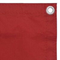 vidaXL Balkon-Sichtschutz Rot 120x500 cm Oxford-Gewebe
