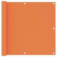 vidaXL Balkon-Sichtschutz Orange 90x300 cm Oxford-Gewebe