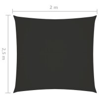 vidaXL Sonnensegel Oxford-Gewebe Rechteckig 2x2,5 m Anthrazit