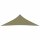 vidaXL Sonnensegel Oxford-Gewebe Dreieckig 3,5x3,5x4,9 m Beige