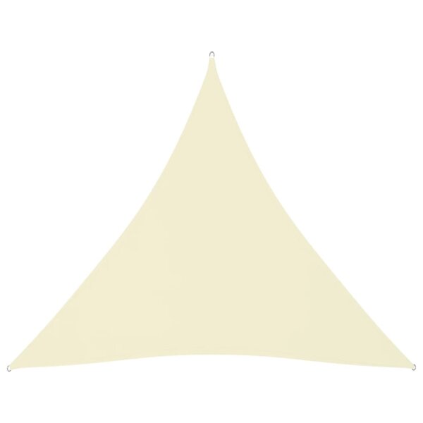 vidaXL Sonnensegel Oxford-Gewebe Dreieckig 4,5x4,5x4,5 m Creme