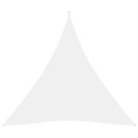 vidaXL Sonnensegel Oxford-Gewebe Dreieckig 4,5x4,5x4,5 m Wei&szlig;