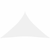 vidaXL Sonnensegel Oxford-Gewebe Dreieckig 4,5x4,5x4,5 m Wei&szlig;