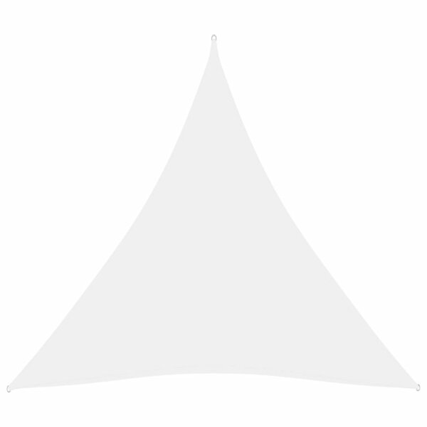 vidaXL Sonnensegel Oxford-Gewebe Dreieckig 5x5x5 m Wei&szlig;