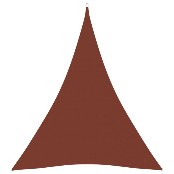 vidaXL Sonnensegel Oxford-Gewebe Dreieckig 5x7x7 m Terracotta-Rot