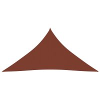 vidaXL Sonnensegel Oxford-Gewebe Dreieckig 5x7x7 m Terracotta-Rot