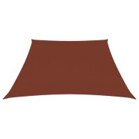 vidaXL Sonnensegel Oxford-Gewebe Trapezf&ouml;rmig 3/4x3 m Terrakottarot