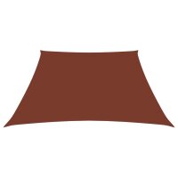 vidaXL Sonnensegel Oxford-Gewebe Trapezf&ouml;rmig 4/5x4 m Terrakottarot