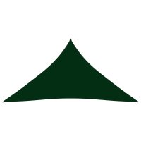 vidaXL Sonnensegel Oxford-Gewebe Dreieckig 5x6x6 m Dunkelgrün