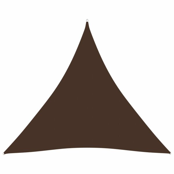 vidaXL Sonnensegel Oxford-Gewebe Dreieckig 4,5x4,5x4,5 m Braun