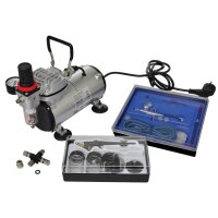 Airbrush Profi Komplett-Set mit 2 Pistolen