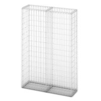 vidaXL Steinkorb Gabione mit Deckeln Verzinkter Draht 150&times;100&times;30 cm