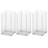 vidaXL Gabionen-Set 3-tlg. Verzinkter Draht 25&times;25&times;50 cm