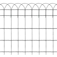 vidaXL Beetzaun Pulverbeschichtetes Eisen 25&times;0,65 m