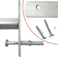vidaXL Fenstergitter Verstellbar mit 4 Querstäben 1000-1500 mm