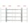vidaXL Fenstergitter Verstellbar mit 4 Querstäben 1000-1500 mm