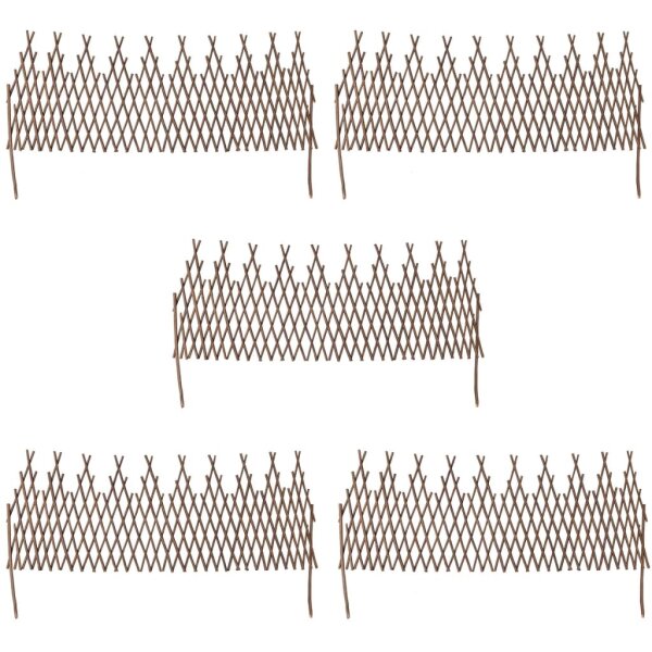 vidaXL Weidenzaun 5 Stk.
