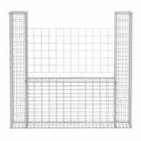 vidaXL Gabionenkorb U-Form Stahl 160&times;20&times;150 cm