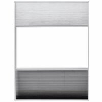 vidaXL Insektenschutz-Plissee f&uuml;r Fenster Jalousie Aluminium 60x80 cm