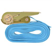 vidaXL Ratschen-Spanngurte 4 Stk. 0,8 Tonnen 6m&times;25mm Blau