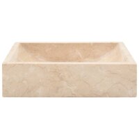 vidaXL Waschbecken 45x30x12 cm Marmor Creme