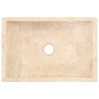 vidaXL Waschbecken 45x30x12 cm Marmor Creme