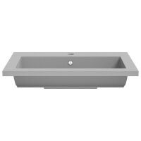 vidaXL Granitbecken 600&times;450&times;120 mm Grau