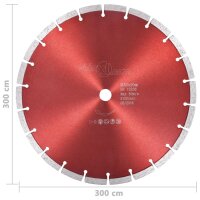 vidaXL Diamant-Trennscheibe Stahl 300 mm