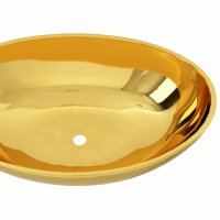 vidaXL Waschbecken 40 x 33 x 13,5 cm Keramik Golden