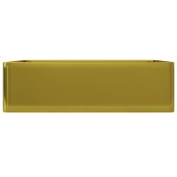 vidaXL Waschbecken 41 x 30 x 12 cm Keramik Golden