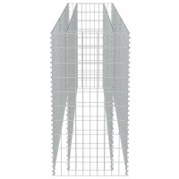 vidaXL Gabionen-Hochbeet Verzinkter Stahl 270&times;50&times;100 cm
