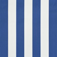 vidaXL Einziehbare Markise 400 x 150 cm Blau und Wei&szlig;