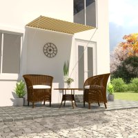 vidaXL Einziehbare Markise 150×150 cm Gelb und...