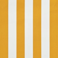 vidaXL Einziehbare Markise Gelb und Wei&szlig; 350 x 150 cm