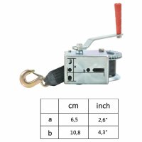 vidaXL Handwinde mit Gurt 540 kg