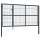 vidaXL Gartentor mit Pfosten Stahl 350×140 cm Anthrazit