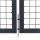 vidaXL Gartentor mit Pfosten Stahl 350×140 cm Anthrazit