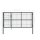 vidaXL Gartentor mit Pfosten Stahl 350×140 cm Anthrazit