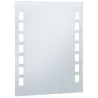 vidaXL Badezimmer-Wandspiegel mit LED 50 x 60 cm