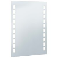 vidaXL Badezimmer-Wandspiegel mit LED 60 x 80 cm