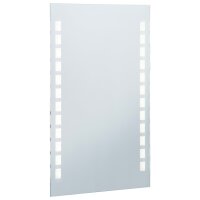 vidaXL Badezimmer-Wandspiegel mit LED 60 x 100 cm