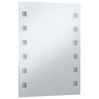 vidaXL Badezimmer-Wandspiegel mit LED 60 x 80 cm
