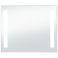 vidaXL Badezimmer-Wandspiegel mit LED 60 x 50 cm