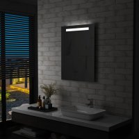 vidaXL Badezimmer-Wandspiegel mit LED 60 x 80 cm