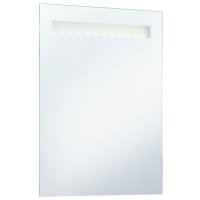 vidaXL Badezimmer-Wandspiegel mit LED 60 x 80 cm