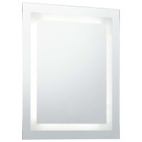 vidaXL Badezimmerspiegel mit LED und Touch-Sensor 60 x 80 cm