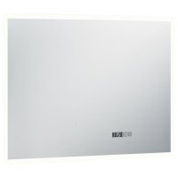 vidaXL LED-Badspiegel mit Touch-Sensor und Zeitanzeige 80&times;60 cm
